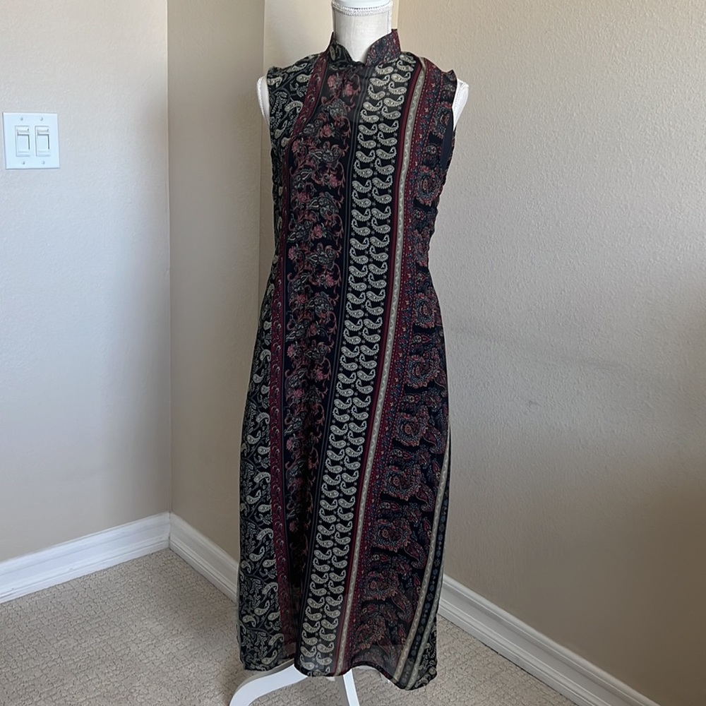Brand new custom printed maxi dress